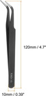 5pcs Precision Tweezers Set Esd-15 120mm Curved Anti-static Anti-magnetic Stainl