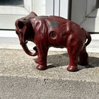Antique Cast Iron Elephant Still Coin Bank Mfd By Arcade Vintage