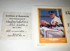 Phil Niekro Signed Hall Of Fame Induction Card   Cachet   Roberto Clemente Stamp