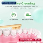Bamboo Toothbrushes Soft Bristles 10 Pack  Biodegradable Bpa Free Soft Bristles