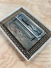 Art Nouveau Victorian Antique Letterpress Printing Blocks Rare Metal Ornaments 7