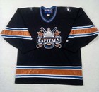 Vintage 1997-2007 Ccm Washington Capitals Alternate Jersey Black Nhl Hockey Sz L
