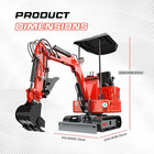 New 1 4 Ton Mini Excavator 11 5hp Kubota Diesel Pilot Control Epa Digger