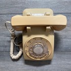 Western Electric Rotary Phone Vintage Beige Corded Landline Telephone At t Works
