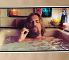 The Big Lebowski Movie Scene Print Poster 12  X 24  Bathtub Joint Doobie Smoke