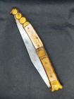 Navaja Knife Antique 18th 19th Century Spanish France Navaja Folding Knife Brass