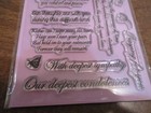Frantic Stampers Inc Clear Stamp Set Sympathy Sentiments