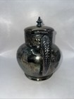 1930   s Wm Rogers Quadruple Silverplate Teapot Rosebud Top Floral Engraved Design