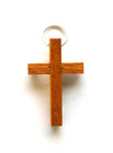 Olive Wood 1-3 8  Crucifix Pendant