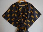 Indian Vintage 100  Cotton Long Beach Maxi Kaftan Dress One Size Caftan Kimono