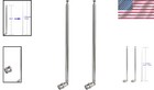 2-pack Police Radio Scanner Antenna - 20-1300mhz 7 Sections Telescopic