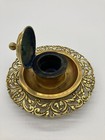 Antique 19th Century Victorian Ornate Heavy Brass Inkwell
