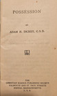 Possession Booklet By Christian Science Center 1917 Do You Really Own It 
