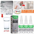 3 Pack Multifunctional Welding High-strength Oily Glue Universal Super Glue 50g