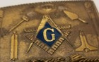 Vintage Masonic Freemason Bronze Belt Buckle 1978 Henry Klitzner Collectible 