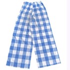 Vintage   handmade Blue Gingham Wide-leg Pants Size Xs small Retro Shabby Chic