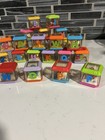 24 Pc Vintage Fisher Price Peek A Boo Blocks Alphabet Missing A And S