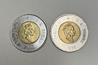  2  1996 Canada Two 2 Dollar Coin Queen Elizabeth Ii Polar Bear Toonie