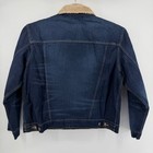 Wrangler Denim Jacket Mens L Blue Sherpa Lined Trucker Western 112338575 New