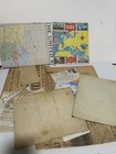 Ephemera Lot -6 Lbs Letters Postcards Maps Booklets Newspapers 1890   s -1950   s