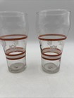 Vintage Miami Dolphins Coca Cola Glasses Set Of 2