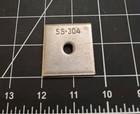 Lot Of   50   304 Stainless Steel 1 4  Hole Square Washer For Unistrut Channel 