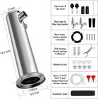 Kegerator Tower Dual Tap Beer Tower With Self-closing Beer Faucets   Polished St