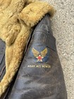 Vintage 1940s Wwii B3 Leather Flight Army Military Jacket Medium As Is