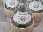 15x 2007 Bell agio Chianti Empty Bottles Decor Candle Holders Straw Covered