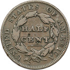 1835 Classic Head Half Cent 1 2c  Very Fine Vf  Surface Damage