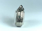 Old Bronze Phra Pidta Yant Pendant Luck Rich Protect Fetish Talisman Thai Amulet