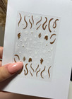 Gold  Reindeer Ears  Christmas Nail Stickers  Self- Adhesive  Nail Art- Ls-j26