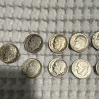 Roosevelt Dime 10c Lot Mixed Dates   Mints Business Strike 90  Silver Pre 1964