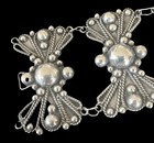 Vintage Taxco Mexican Sterling Silver Art Deco Bead Ball Bracelet 33g 1940s