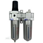 1 2  Compressed Air Compressor Filter Regulator Lubricator Combo Frl System