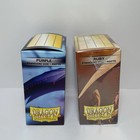 Lot Of Dragon Shield Card Sleeves 200 Purple And Ruby Matte Finish For Tcg Game