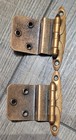 Vintage 1959 Ajaxusa Antique Copper Coated 2 3 4  Hinges 1 Pair