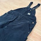 Carhartt Black Double Knee Duck Bib Overalls