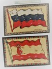 Lot Of 5 Diff C1914 Flannel Flag Vintage Tobacco Insert B7-2  1 Cigarette Felt