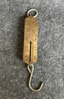 John Chatillon   Sons 25 Pound Hanging Fish Scale Antique Brass With Hooks Usa