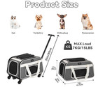 Petsfit Cat Carrier With Removable Spinner Wheels Up To 13 Lbs