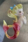 Vintage Py Set Of Mermaid Wall Hangings W  Bubbles Read