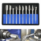 10pcs 1 8  Tungsten Carbide Burr Rotary Drill Bits Tools Cutter Files Set Shank