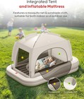 Iatable Toddler Travel Bed With Tent  Portable Kids Air Mattr