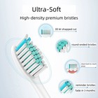 Replacement Toothbrush Heads Compatible With Phillips Sonicare Snap-on 4 16 Blk