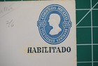 C 1880s Mexico 25c Blue Postal Stationery    habilitado    Overprint  2675 Unused
