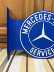 Mercedes Benz Service Flange Sign Amg Double Sided Vintage Style Wall Decor