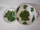 Golden Rabbit Enamelware Lettuce Colander And Drip Plate Gift Set