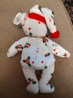 Rare Mint Ty Beanie Baby 1998 Holiday Teddy  Tag Protector  Pe Pellets  Retired