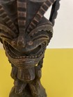 Vtg 6 5  Hapa Wood Figurine Health   Happiness Tiki Hawaii
